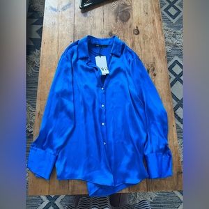 Zara royal blue top size M